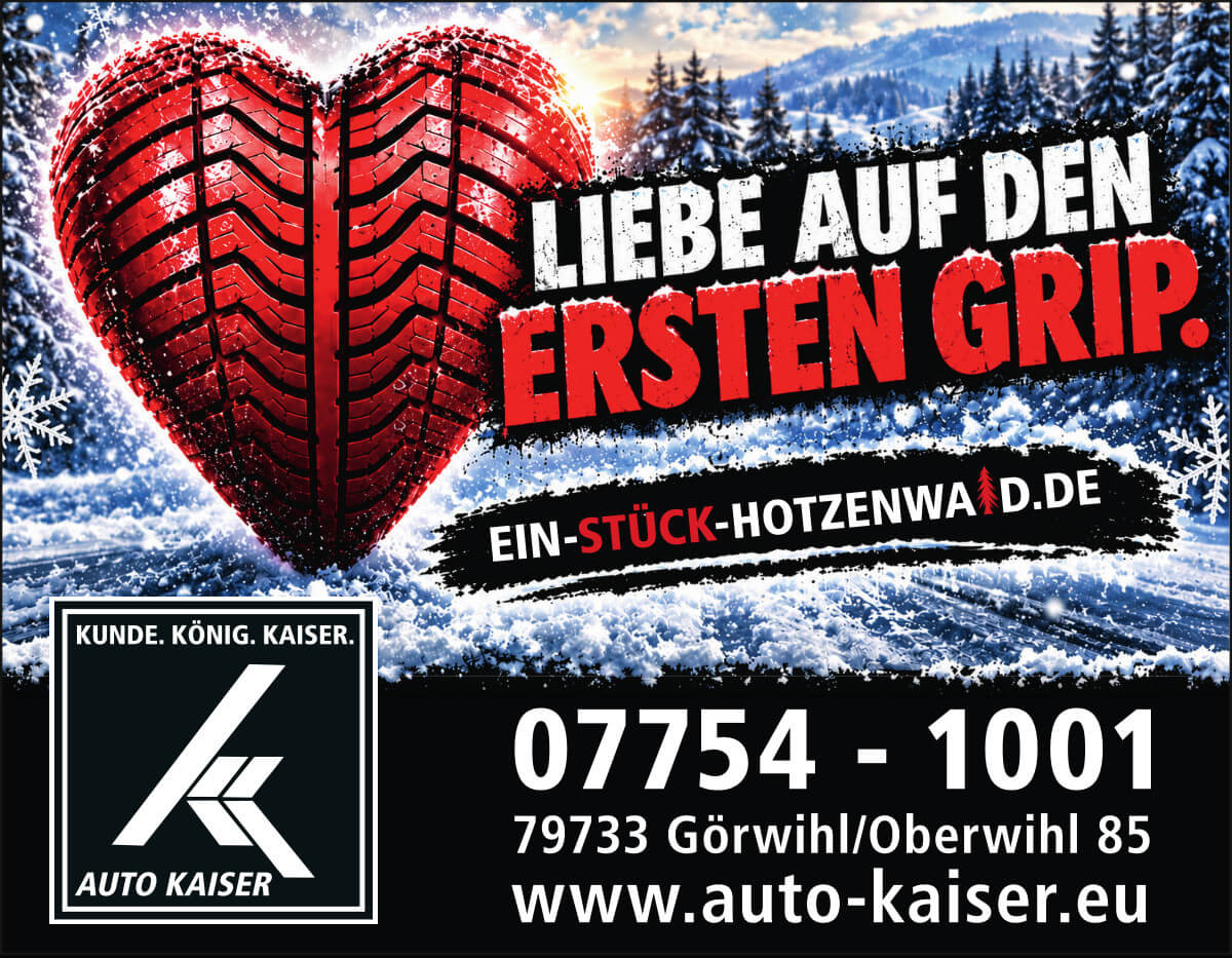 Liebe auf den ersten Grip - neue Winterreifen bei Gebrüder Kaiser Autohandels GmbH Bild: Liebe auf den ersten Grip - neue Winterreifen bei Gebrüder Kaiser Autohandels GmbH